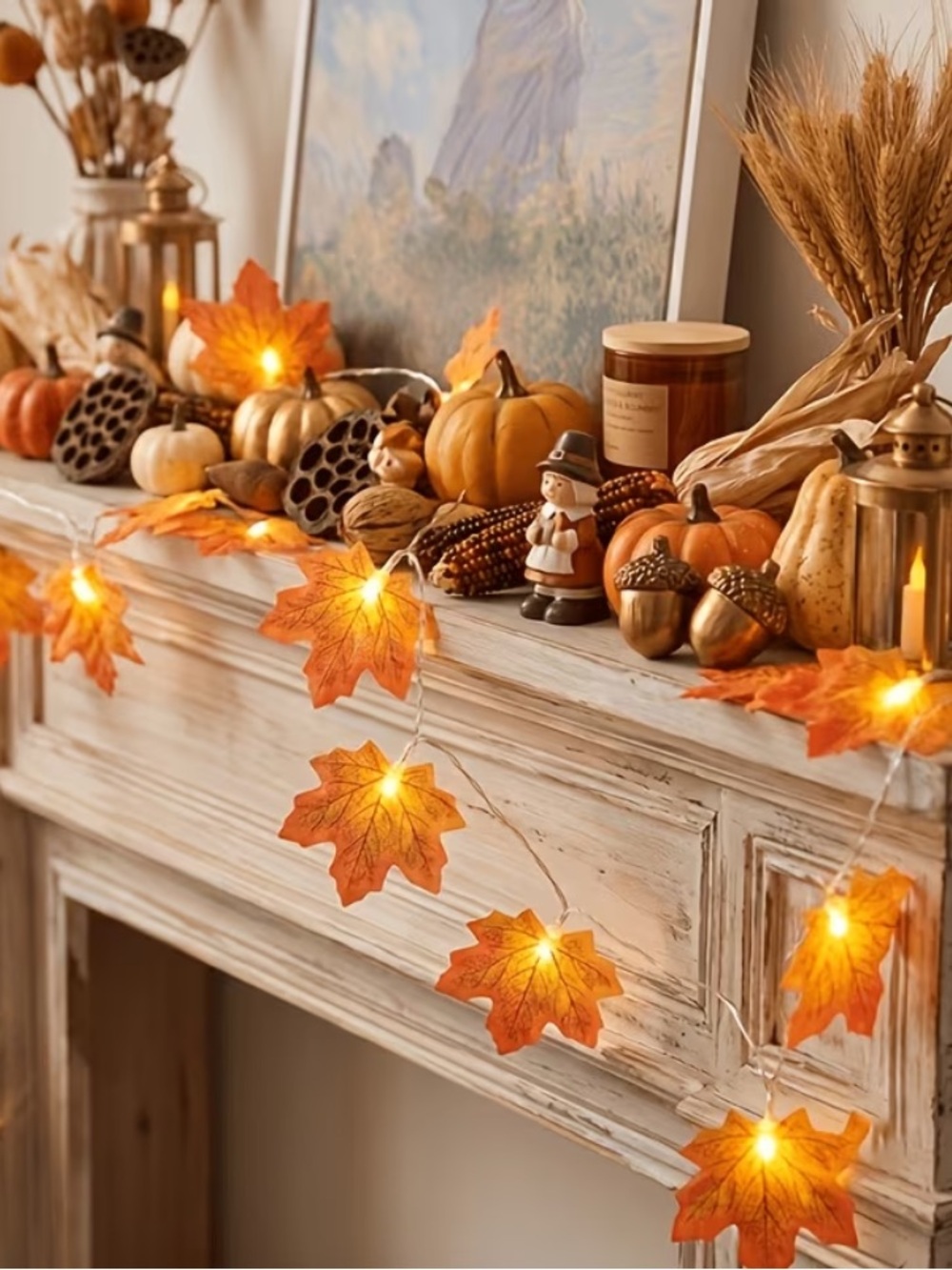 Maple Leaf String LED Lights NIP 🍁 - Picture 9 of 11